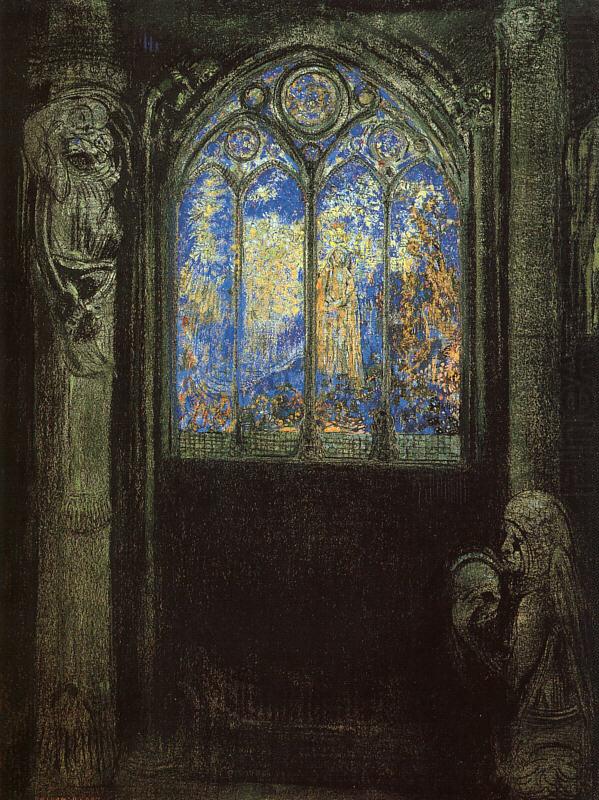 Stained Glass Window, Odilon Redon